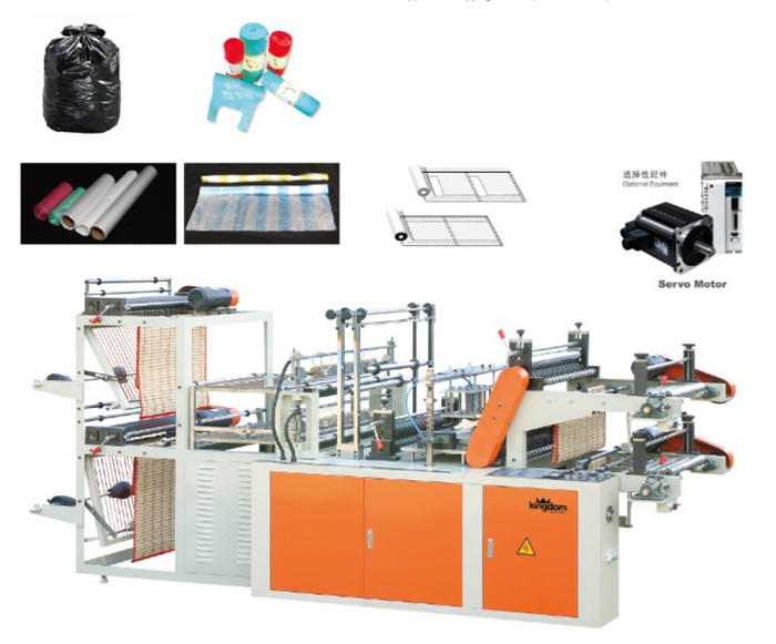 Máquina confeccionadora para fabricar bolsas basura en roll